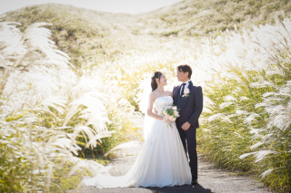 アンシャンテ横浜_【稲取細野高原】 和装&times;ススキ