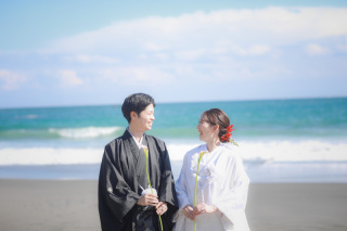 アンシャンテ横浜_【海・岩場】洋装ロケ