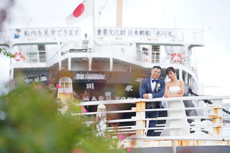 【山下公園】開放感ある海の眺めが魅力★5つの特典付き★70分撮り放題★ブランド衣装・全データ・移動費込み