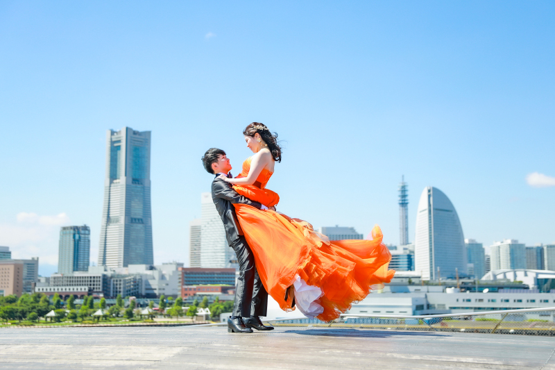 大桟橋ロケ×スタジオ撮影《和装+洋装2着プラン★衣装グレードUP&データ200カット付》夕日orナイト撮影OK!