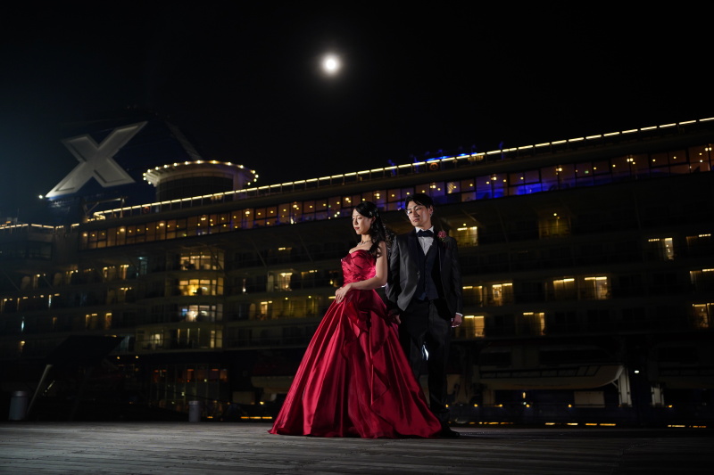 《12月末までの撮影》大さん橋ロケーション:基本料金50%OFF★60分撮影し放題★ブランド衣装・全データ・申請料込み