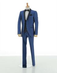 ダークブルー/BTX－3　縞ベスト