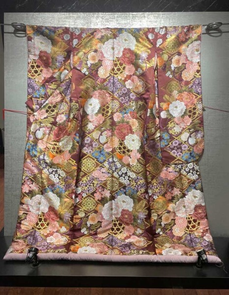 エンジ　菱取花籠/0153334