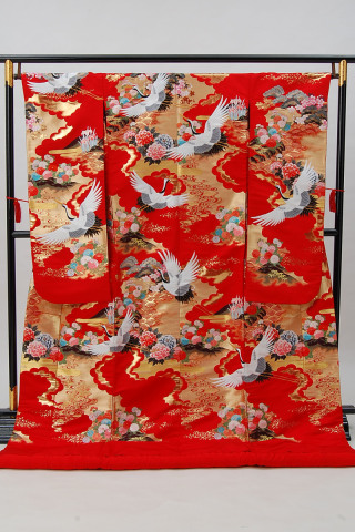 0112527/霞　松　鶴　青海波