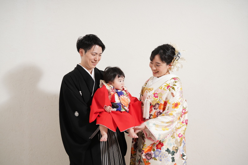 お子様との家族ショット♡