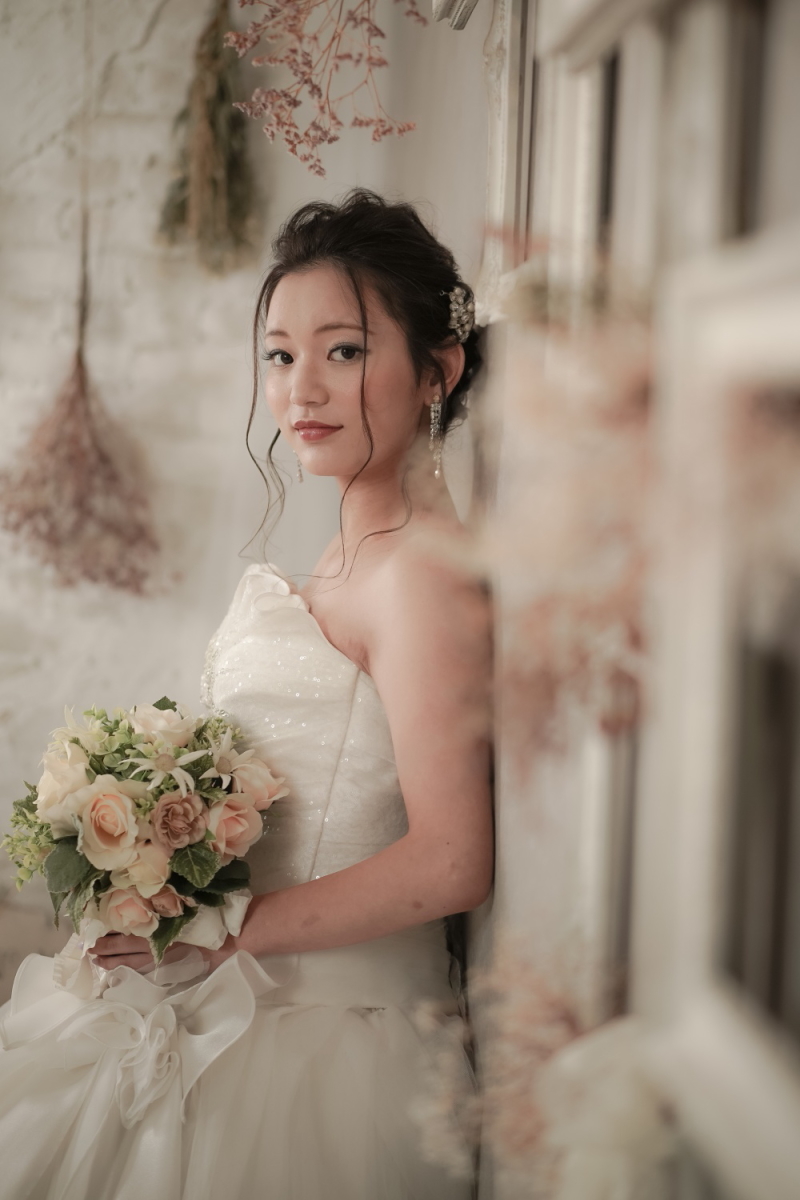 ドライフラワーのナチュラルなスタジオで