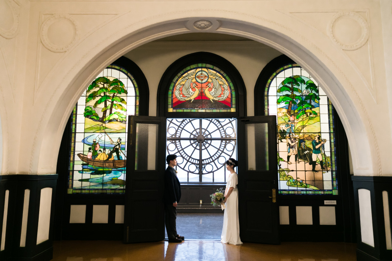 少し和風のステンドグラス