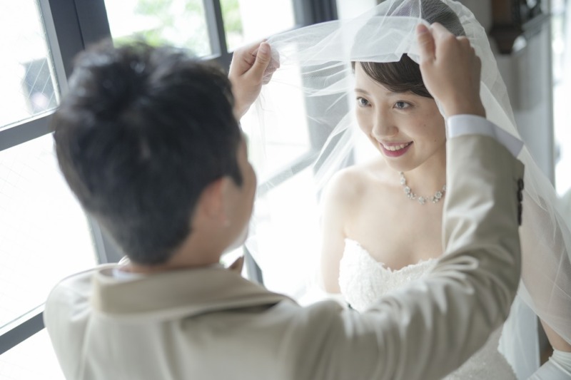 ベールアップのお写真…