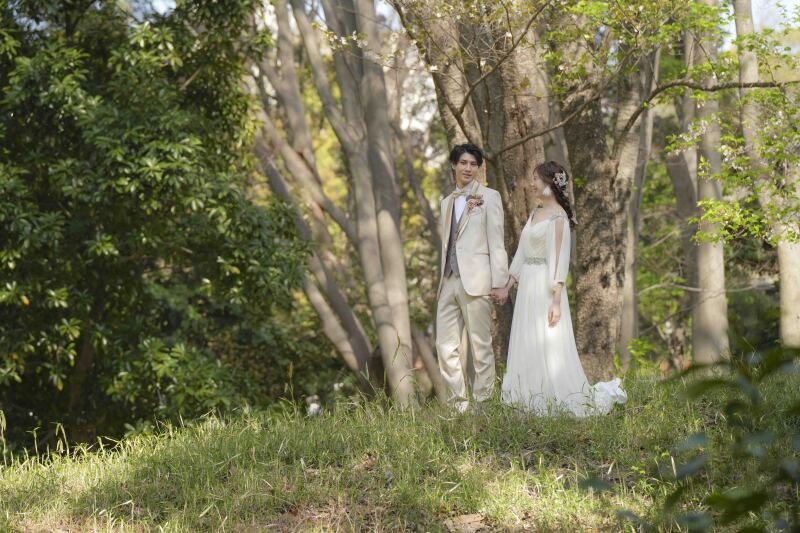 自然の中に囲まれて