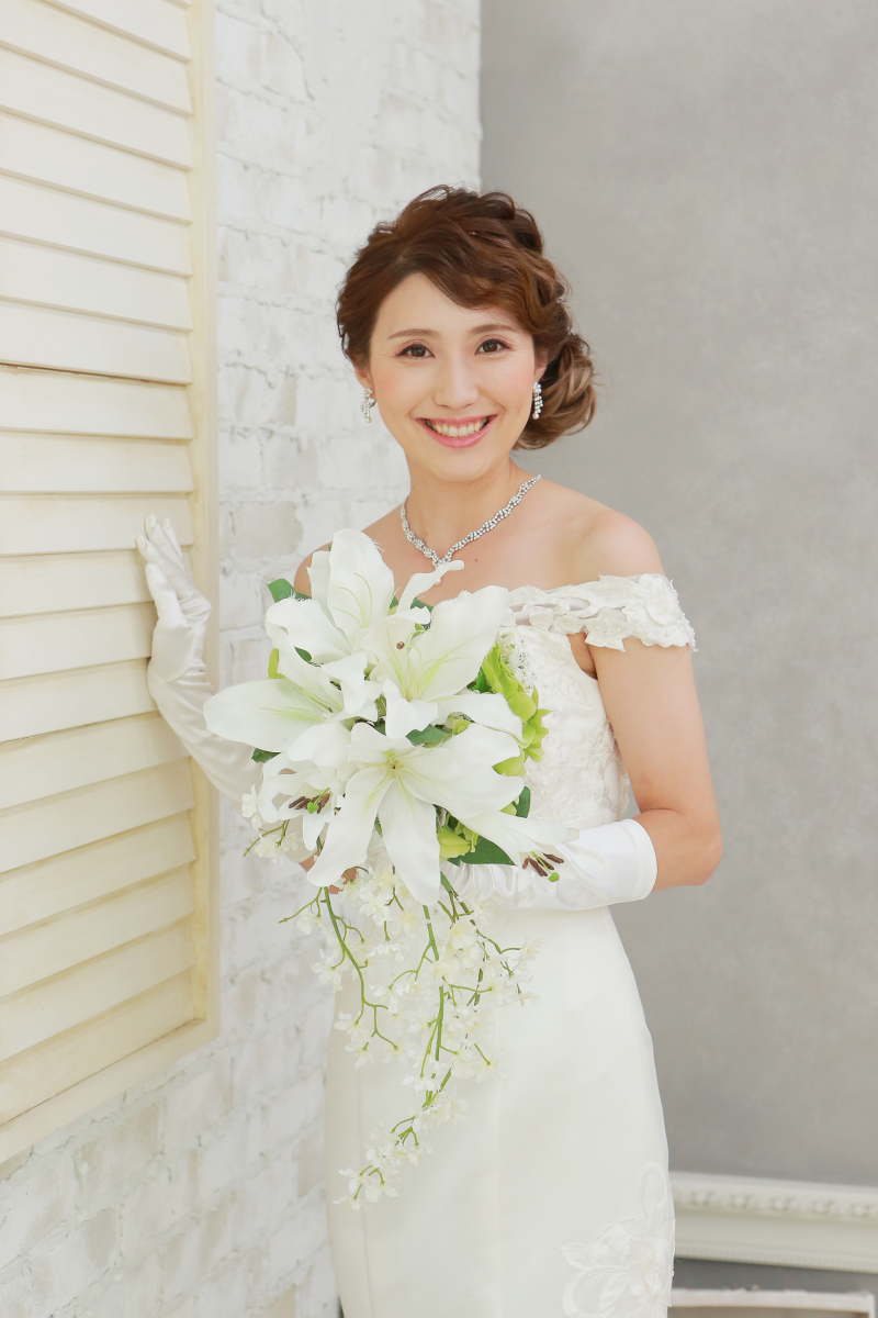 ウェディングドレスを着るのって、すごく楽しい。