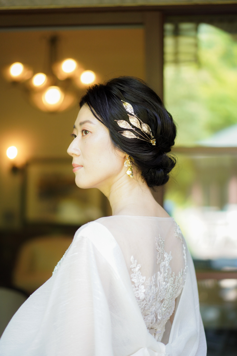 こだわりの髪飾りもばっちり！