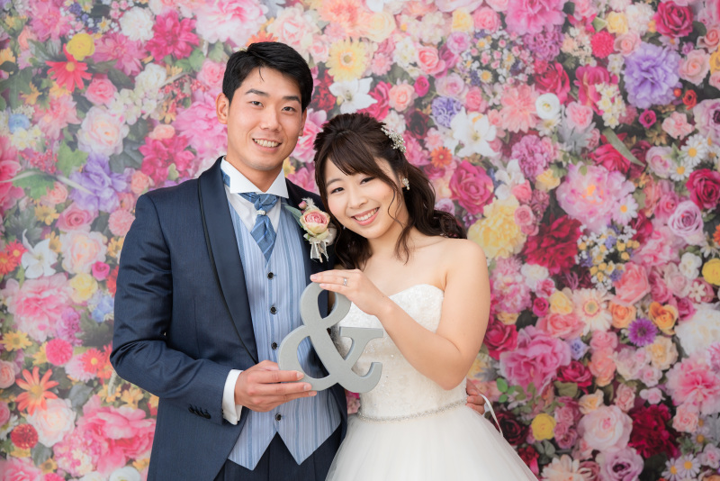 カラフルなお花に包まれて