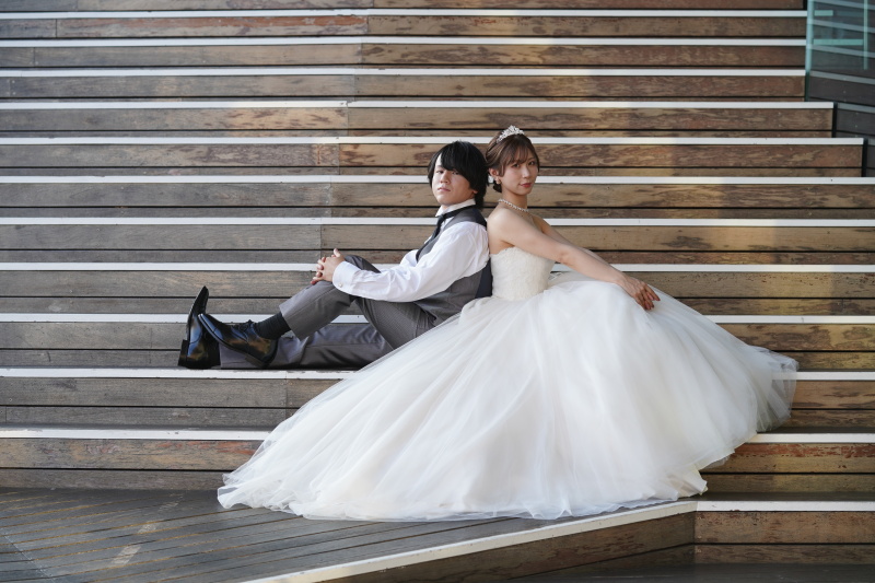 海へと続く階段で