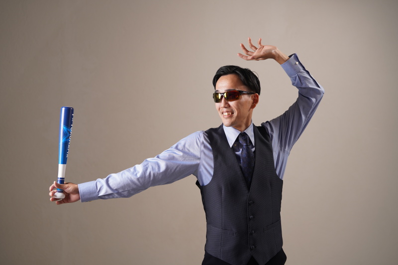 ホームランを狙います