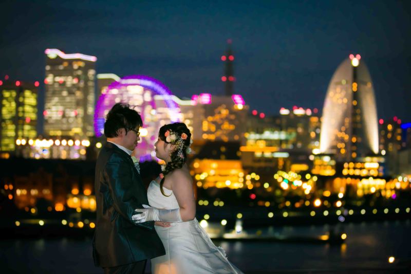 ロマンチックな夜景フォト