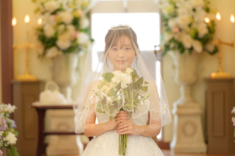 ブーケをもって