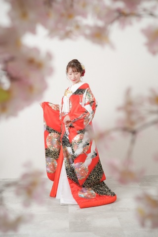 和装でソロウェディング