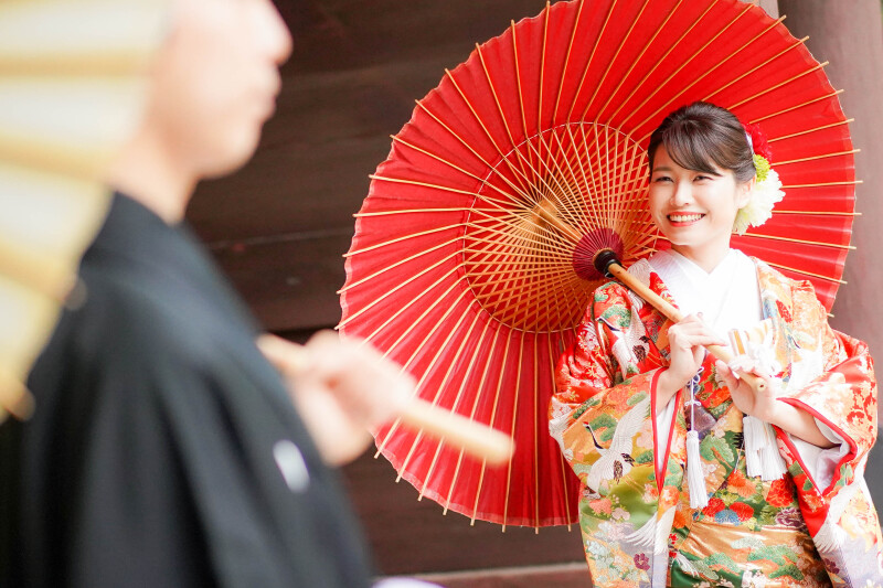 傘のショットも可愛いですね