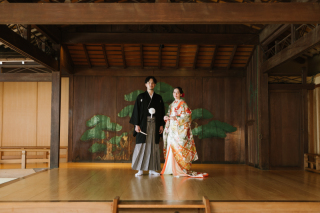 久良岐能舞台にて和装ロケーション