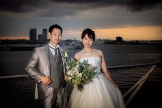 大桟橋　夕日ローケーション