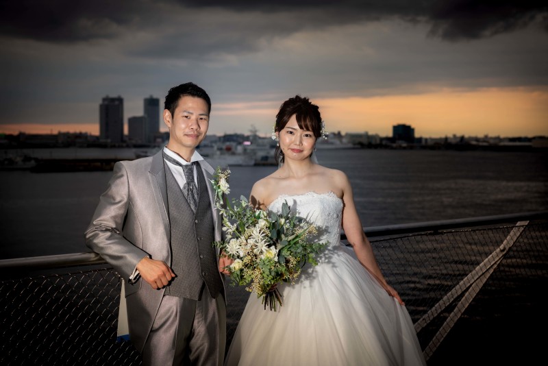 大桟橋　夕日ローケーション