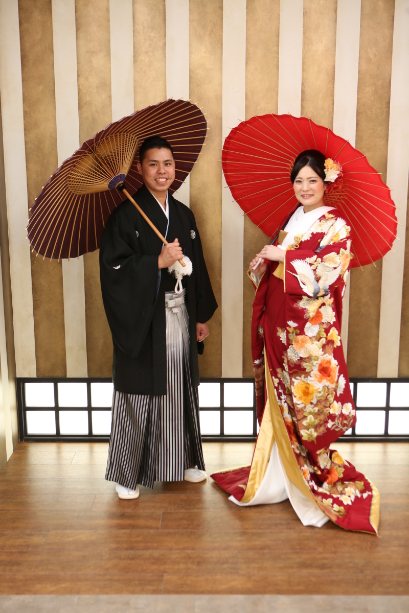 和装はシックに