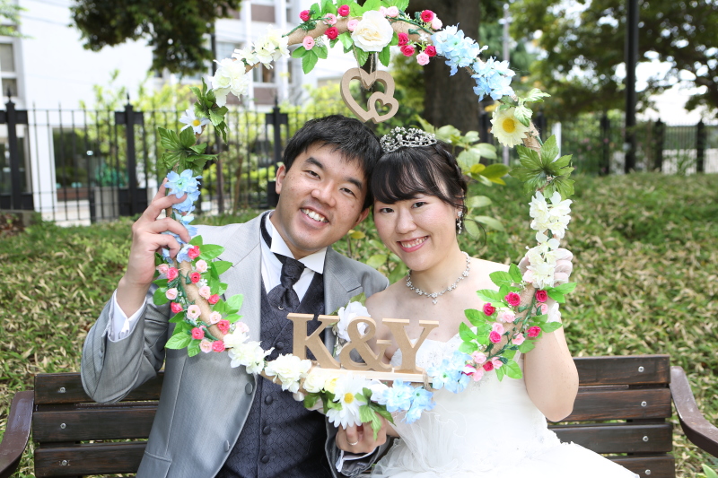 手作りのグッズを使って