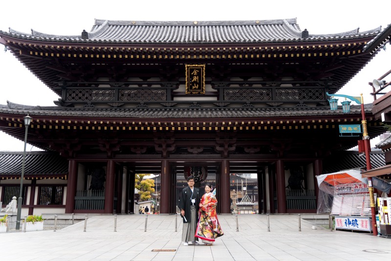 大山門の正面から