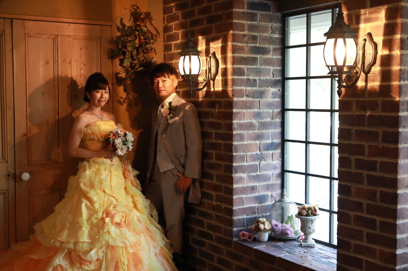 お二人での撮影はシックに