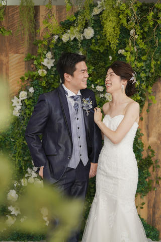 挙式とは違う衣装で、スタジオ前撮り