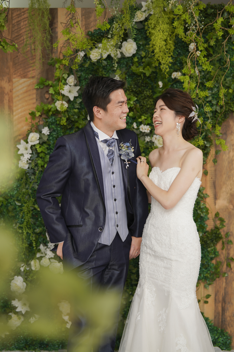 挙式とは違う衣装で、スタジオ前撮り