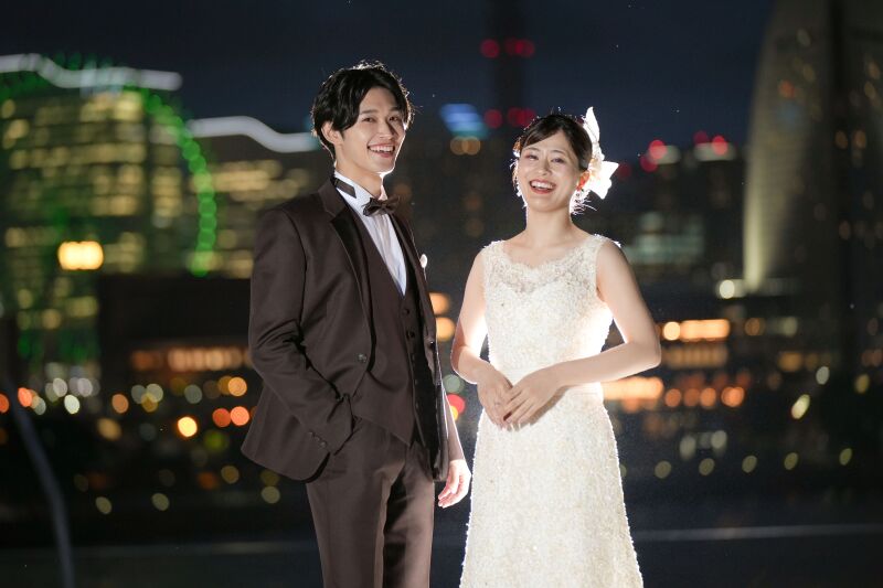 夜景が祝福する