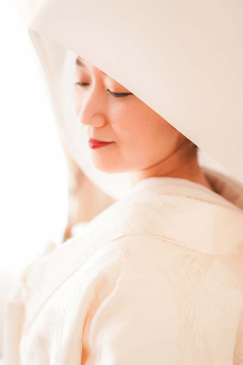 綿帽子で上品に。。。