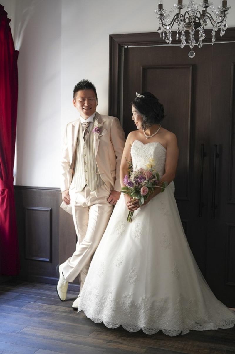 照れながらも・・・