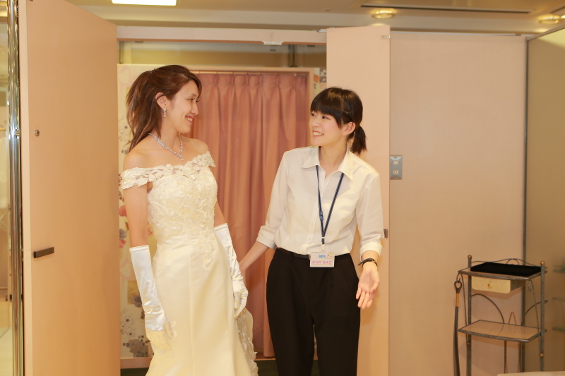 実際に試着もしていただきます♪