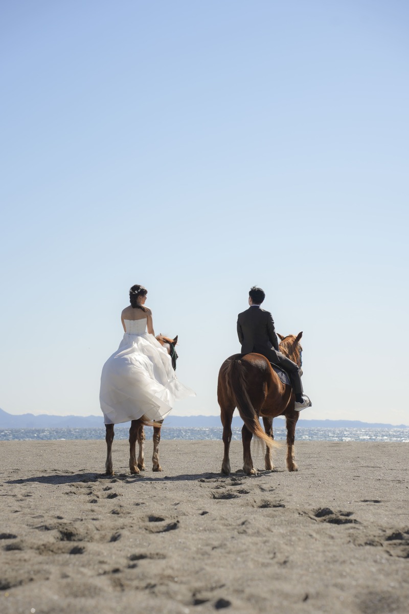 お二人で乗馬した姿可愛いです♪