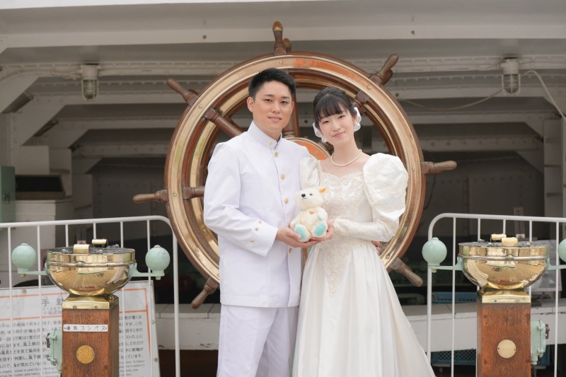 デッキでの撮影