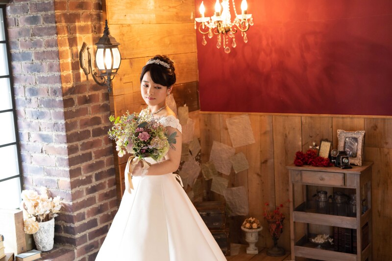 アクセサリーやブーケにもこだわって