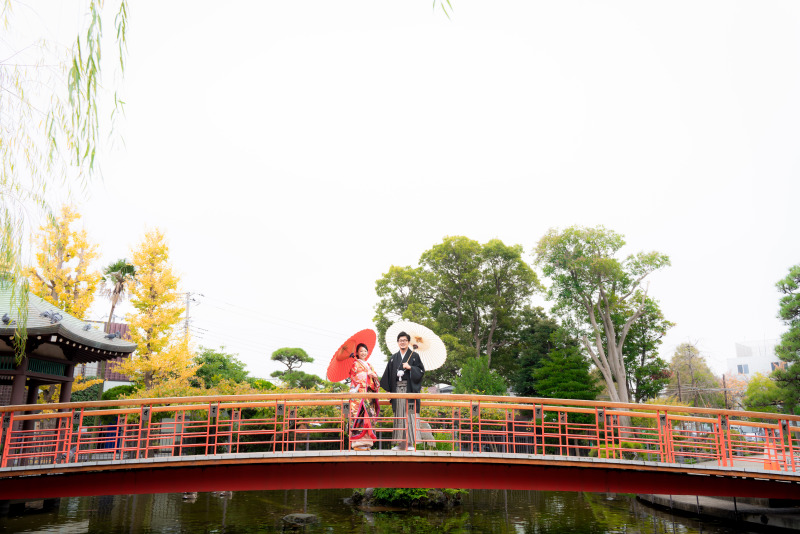 川崎大師は初詣だけでなく和装の撮影にもぴったり