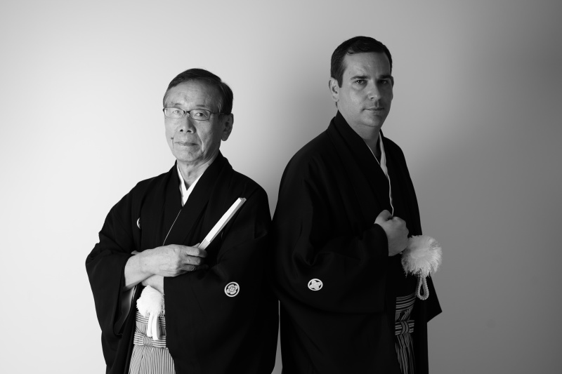 お義父様と新郎様のツーショット