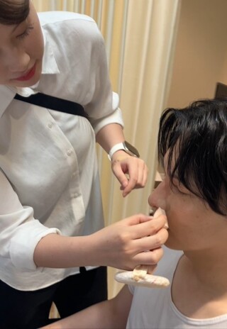 新郎ヘアセット