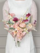 クラッチブーケ　ピンクバーガンディー