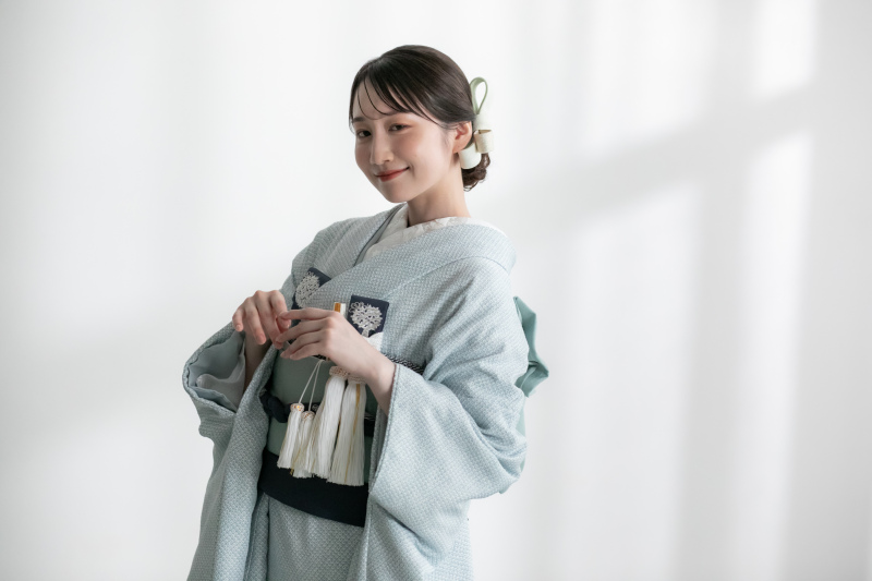 色掛下　かのこ　白縹
