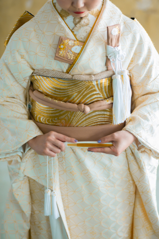 作り帯で可愛らしく和装フォトウェディング♡