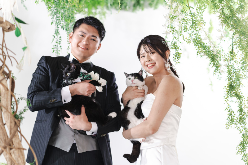 猫ちゃん達を抱っこして♪