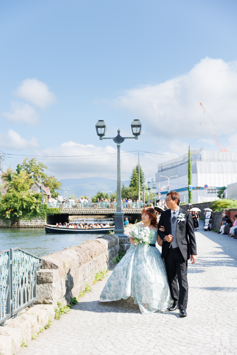 青空の下、運河をお散歩♡
