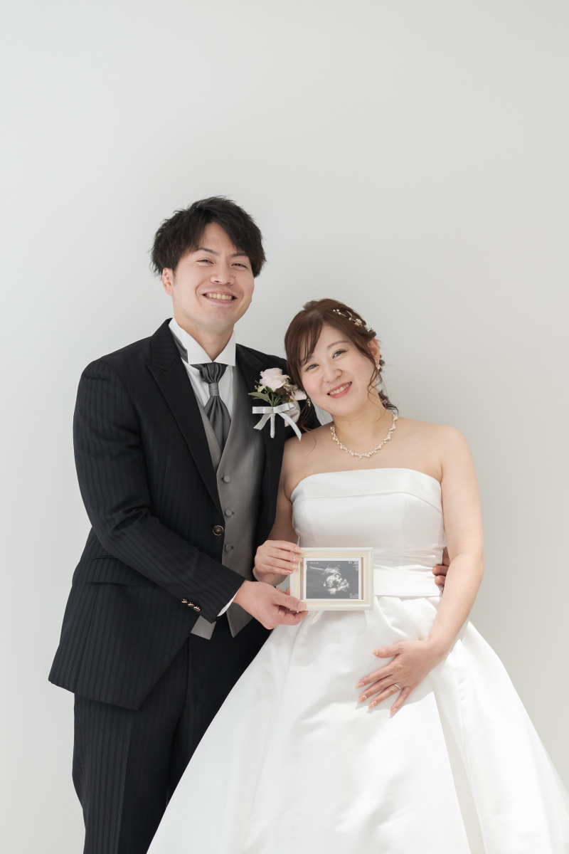 お腹の丸みとエコー写真♡