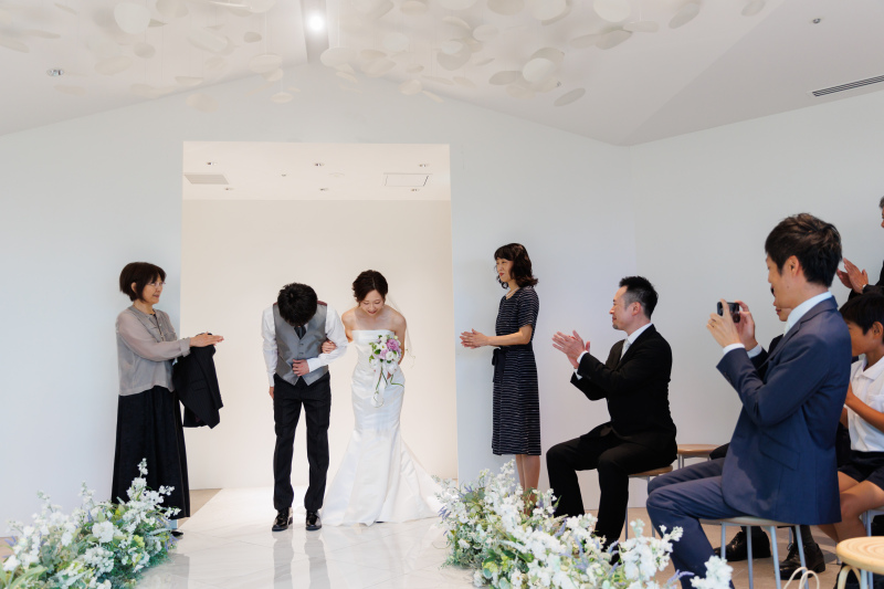 挙式風なフォトウェディング!まずはご入場です♪