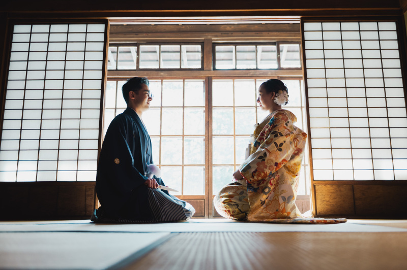 お撮影は和装からスタート♪