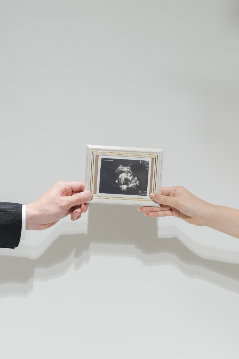 エコー写真が主役なカット